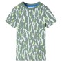 Camiseta infantil crudo y verde hiedra oscuro 104 de , Camisetas para niños - Ref: Foro24-11675, Precio: 8,74 €