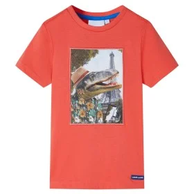 Hellrotes Kinder-T-Shirt 116 von , Kinder-T-Shirts - Ref: Foro24-11751, Preis: 8,19 €, Rabatt: %
