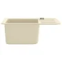 Küchenspüle aus Granit mit beigem Becken von vidaXL, Sinkt - Ref: Foro24-144860, Preis: 175,41 €, Rabatt: %