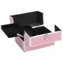 Pink aluminum makeup case 22x30x21 cm by vidaXL, toiletry bags - Ref: Foro24-91830, Price: 49,21 €, Discount: %