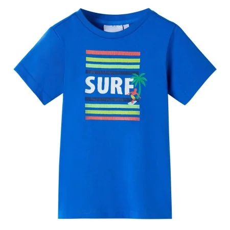 Camiseta infantil azul chillón 128 de , Camisetas para niños - Ref: Foro24-11787, Precio: 8,12 €, Descuento: %