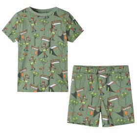 Pijama de manga corta infantil caqui claro 140 de , Pijamas de niños - Ref: Foro24-12513, Precio: 10,74 €, Descuento: %