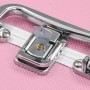 Maletín de maquillaje aluminio rosa 22x30x21 cm de vidaXL, Neceseres - Ref: Foro24-91830, Precio: 50,24 €, Descuento: %