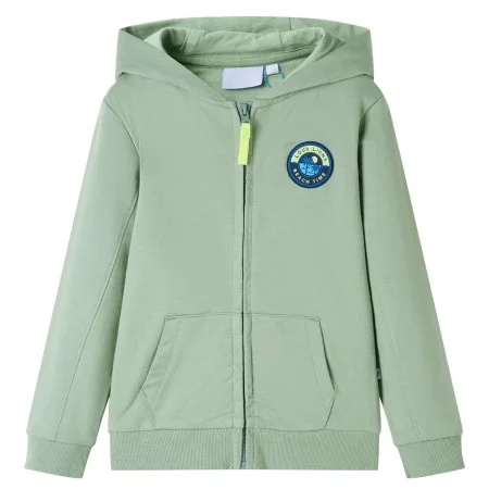 Kapuzenpullover für Kinder mit hellkhakifarbenem Reißverschluss 128 von , Kinder-T-Shirts - Ref: Foro24-12587, Preis: 14,71 €...