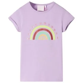 Lilafarbenes Kinder-T-Shirt 92 von , Kinder-T-Shirts - Ref: Foro24-10729, Preis: 8,59 €, Rabatt: %
