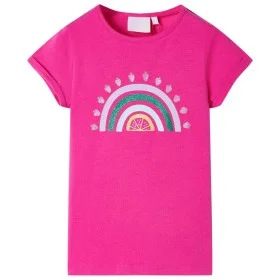 Dunkelrosa Kinder-T-Shirt 140 von , Kinder-T-Shirts - Ref: Foro24-10743, Preis: 8,59 €, Rabatt: %