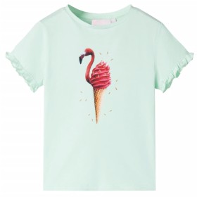 Camiseta infantil verde menta claro 128 de , Camisetas para niños - Ref: Foro24-10807, Precio: 8,54 €, Descuento: %