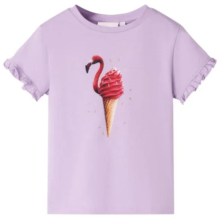 Camiseta infantil lila 116 de , Camisetas para niños - Ref: Foro24-10811, Precio: 8,45 €, Descuento: %