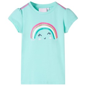 Camiseta infantil verde menta claro 92 de , Camisetas para niños - Ref: Foro24-11104, Precio: 8,28 €, Descuento: %
