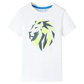 Ecrufarbenes Kinder-T-Shirt 128 von , Kinder-T-Shirts - Ref: Foro24-12132, Preis: 8,19 €, Rabatt: %