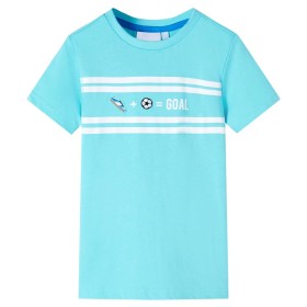 Camiseta infantil aguamarina 116 de , Camisetas para niños - Ref: Foro24-12456, Precio: 8,20 €, Descuento: %