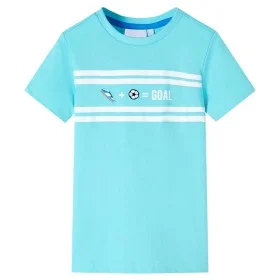 Camiseta infantil aguamarina 116 de , Camisetas para niños - Ref: Foro24-12456, Precio: 8,12 €, Descuento: %