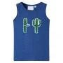 Kinder-Tanktop dunkelblau meliert 92 von , Kinder-T-Shirts - Ref: Foro24-12489, Preis: 7,79 €, Rabatt: %