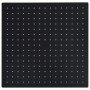 Cabezal ducha efecto lluvia acero inox cuadrado negro 40x40 cm