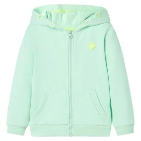 Hellgrüner Kinder-Kapuzenpullover mit Reißverschluss 128 von , Kinder-T-Shirts - Ref: Foro24-11897, Preis: 15,89 €, Rabatt: %
