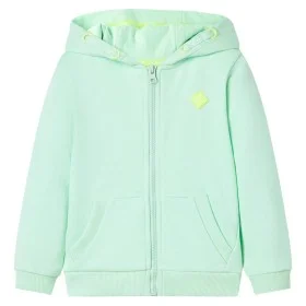 Hellgrüner Kinder-Kapuzenpullover mit Reißverschluss 104 von , Kinder-T-Shirts - Ref: Foro24-11895, Preis: 13,50 €, Rabatt: %