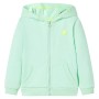 Hellgrüner Kinder-Kapuzenpullover mit Reißverschluss 104 von , Kinder-T-Shirts - Ref: Foro24-11895, Preis: 13,65 €, Rabatt: %
