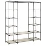 Wardrobe with compartments and rods cream fabric 150x45x176 cm by vidaXL, Wardrobes - Ref: Foro24-282435, Price: 52,38 €, Dis...