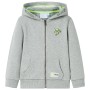 Children's sweatshirt with hood and zipper light khaki melange 92 by , Kids T-shirts - Ref: Foro24-11689, Price: 13,70 €, Dis...