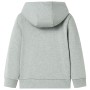 Children's sweatshirt with hood and zipper light khaki melange 92 by , Kids T-shirts - Ref: Foro24-11689, Price: 13,70 €, Dis...
