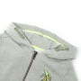 Children's sweatshirt with hood and zipper light khaki melange 92 by , Kids T-shirts - Ref: Foro24-11689, Price: 13,70 €, Dis...