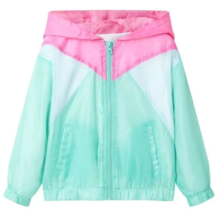 Children's jacket with hood and multicolored zipper 116 by , Children's outerwear - Ref: Foro24-10826, Price: 14,05 €, Discou...