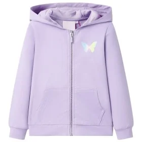 Fliederfarbenes Kapuzensweatshirt für Kinder 104 von , Kinder-T-Shirts - Ref: Foro24-10845, Preis: 18,69 €, Rabatt: %