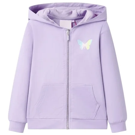 Fliederfarbenes Kapuzensweatshirt für Kinder 104 von , Kinder-T-Shirts - Ref: Foro24-10845, Preis: 18,69 €, Rabatt: %