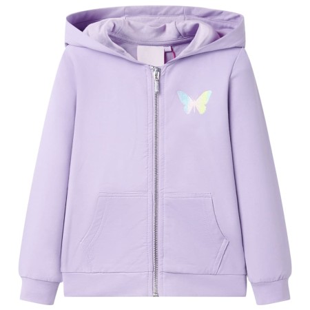 Fliederfarbenes Kapuzensweatshirt für Kinder 104 von , Kinder-T-Shirts - Ref: Foro24-10845, Preis: 18,95 €, Rabatt: %