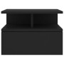 Floating nightstand black engineered wood 40x31x27 cm by vidaXL, Nightstands - Ref: Foro24-800407, Price: 51,86 €, Discount: %