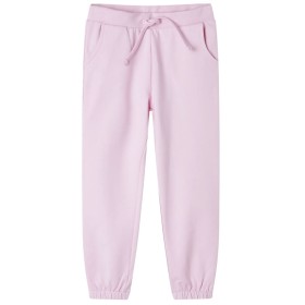 Pantalones de chándal infantiles rosa claro 128