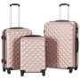Starres Kofferset Trolley-Räder 3-teilig aus roségoldenem ABS von vidaXL, Koffer - Ref: Foro24-91888, Preis: 133,74 €, Rabatt: %