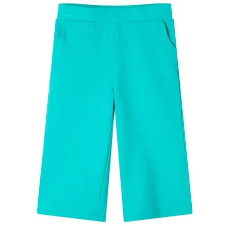 Pantalón infantil con perneras anchas verde menta 140 de , Pantalones de niños - Ref: Foro24-11043, Precio: 10,64 €, Descuent...