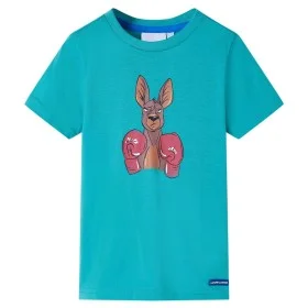 Kurzarm-T-Shirt für Kinder in dunklem Mintgrün 92 von , Kinder-T-Shirts - Ref: Foro24-11869, Preis: 8,19 €, Rabatt: %