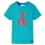 Children's short-sleeved t-shirt in dark mint green 92 by , Kids T-shirts - Ref: Foro24-11869, Price: 8,19 €, Discount: %