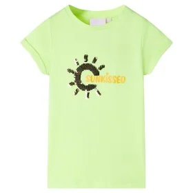 Camiseta infantil amarillo neón 140 de , Camisetas para niños - Ref: Foro24-11178, Precio: 7,99 €, Descuento: %