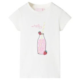 Ecrufarbenes Kinder-T-Shirt 140 von , Kinder-T-Shirts - Ref: Foro24-11263, Preis: 8,28 €, Rabatt: %