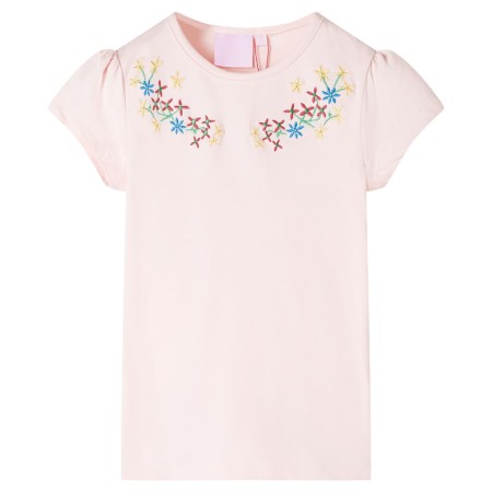 Zartrosa Kinder-T-Shirt 128 von , Kinder-T-Shirts - Ref: Foro24-11332, Preis: 8,66 €, Rabatt: %
