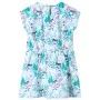 Ecru und dunkelmintgrünes Kinderkleid 116 von , Kinderkleider - Ref: Foro24-11436, Preis: 11,97 €, Rabatt: %
