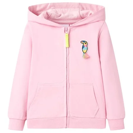 Children's pink zip-up hoodie 128 by , Kids T-shirts - Ref: Foro24-11567, Price: 16,17 €, Discount: %