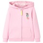 Rosafarbener Kinder-Kapuzenpullover mit Reißverschluss 128 von , Kinder-T-Shirts - Ref: Foro24-11567, Preis: 16,38 €, Rabatt: %
