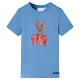 Camiseta infantil de manga corta azul medio 92 de , Camisetas para niños - Ref: Foro24-11874, Precio: 8,19 €, Descuento: %