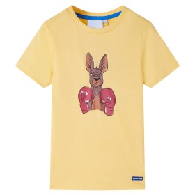 Kinder-Kurzarm-T-Shirt gelb 116 von , Kinder-T-Shirts - Ref: Foro24-11881, Preis: 8,28 €, Rabatt: %