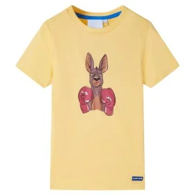 Kinder-Kurzarm-T-Shirt gelb 116 von , Kinder-T-Shirts - Ref: Foro24-11881, Preis: 8,19 €, Rabatt: %