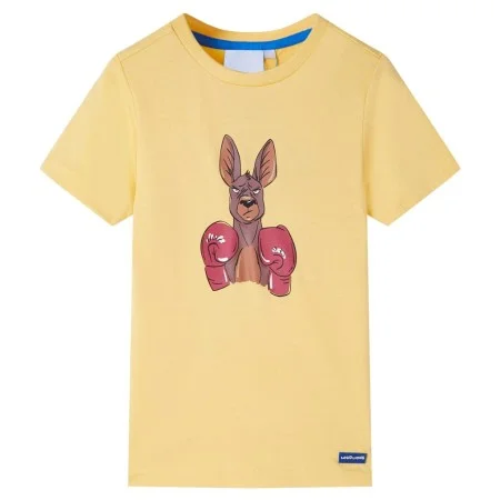 Camiseta infantil de manga corta amarillo 116 de , Camisetas para niños - Ref: Foro24-11881, Precio: 8,19 €, Descuento: %