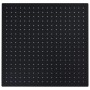 Cabezal ducha efecto lluvia acero inox cuadrado 50x50 cm negro