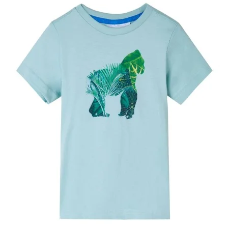 Camiseta infantil aguamarina claro 128 de , Camisetas para niños - Ref: Foro24-12262, Precio: 8,06 €, Descuento: %