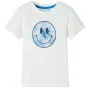 Ecrufarbenes Kinder-T-Shirt 92 von , Kinder-T-Shirts - Ref: Foro24-12579, Preis: 7,99 €, Rabatt: %