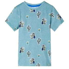 Children's t-shirt light green mélange 104 by , Kids T-shirts - Ref: Foro24-12480, Price: 8,72 €, Discount: %