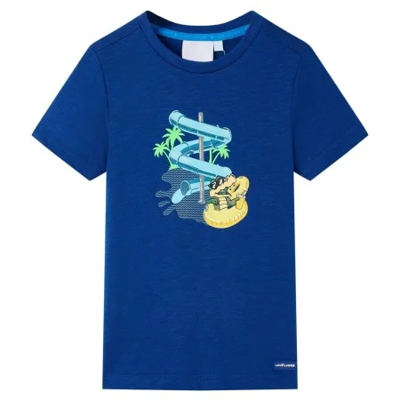 Camiseta infantil azul oscuro 140 de , Camisetas para niños - Ref: Foro24-12468, Precio: 7,99 €, Descuento: %